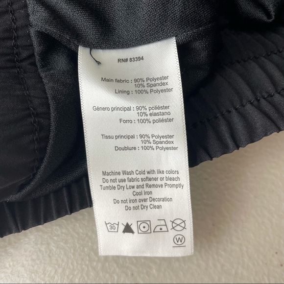 COPY - ASICS NWT WOVEN BLACK ATHLETIC SHORTS LINER XL - Picture 6 of 6